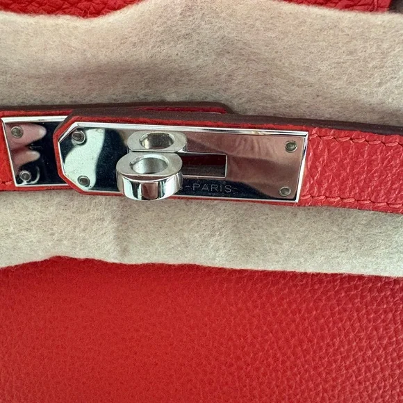 ❌SOLD❌ Hermes Birkin 35 Rouge Capuccine Togo SHW P◾️ - Picture 12 of 16